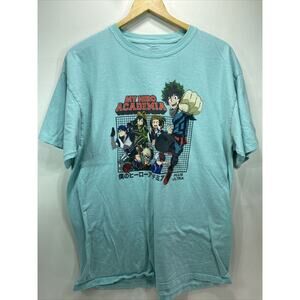 My Hero Academia Plus Ultra Character Grid Design T-Shirt Men's XL 48" Chest